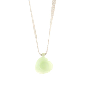 Chanel Camellia CC Leaf String Necklace Resin