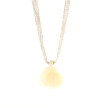 Chanel Camellia CC Leaf String Necklace Resin