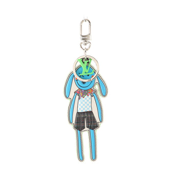 Louis Vuitton LV Friends Bag Charm and Key Holder Printed Leather and Monogram Canvas