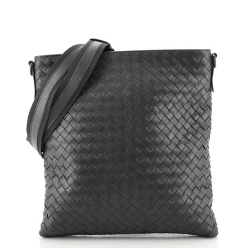 Bottega Veneta Flat Messenger Bag Intrecciato Nappa Small