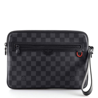 Louis Vuitton Utility Supple Clutch Damier Graphite