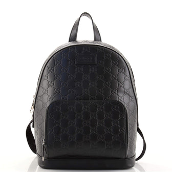 Gucci Signature Pocket Backpack Guccissima Leather Small