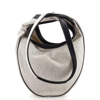 Hermes Sac Luco Bag Canvas with Leather