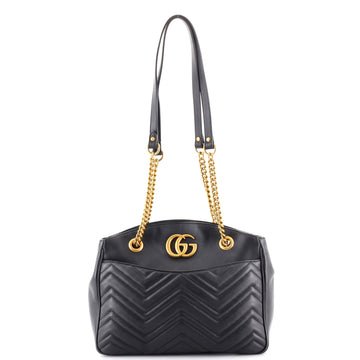 Gucci GG Marmont Chain Tote Matelasse Leather Medium