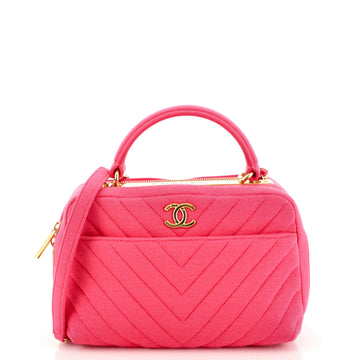 Chanel Trendy CC Bowling Bag Chevron Jersey Medium
