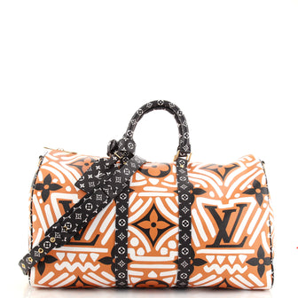 Louis Vuitton Keepall Bandouliere Bag Limited Edition Crafty Monogram Giant 45
