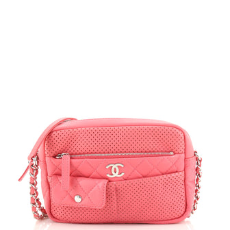 Chanel Ultra Pocket Camera Case Perforated Lambskin Medium
