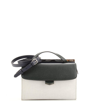 Fendi Tricolor Demi Jour Satchel Leather