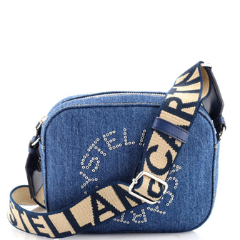 Stella McCartney Logo Camera Bag Denim Mini