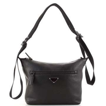 Prada Front Pocket Messenger Bag Soft Calfskin Medium