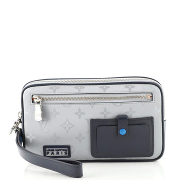 Louis Vuitton Alpha Clutch Limited Edition Monogram Satellite Canvas