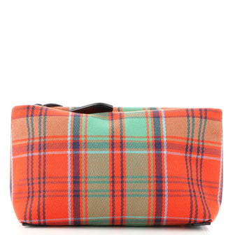 Burberry Wristlet Clutch Tartan Cotton