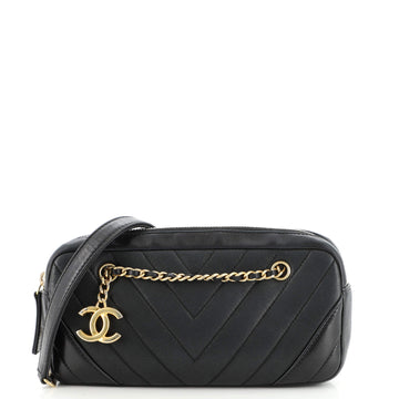 Chanel Camera Bag Chevron Iridescent Calfskin Small