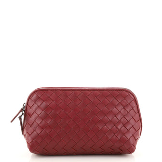Bottega Veneta Zip Cosmetic Pouch Intrecciato Nappa Mini