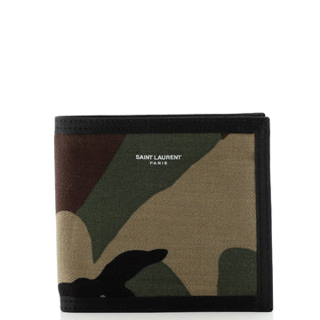 Saint Laurent Classic Bifold Wallet Printed Canvas