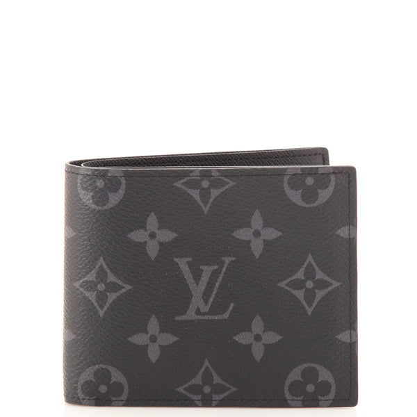 LV x YK Marco Wallet - Luxury Monogram Eclipse Grey
