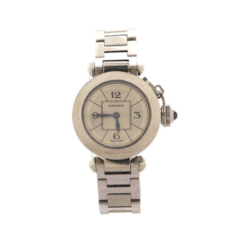 Cartier Miss Pasha Quartz Watch Stainless Steel 27