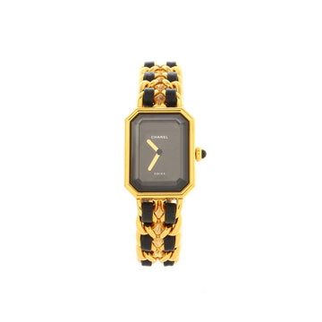 Chanel Premiere Rock Quartz Watch Plated Metal and Leather 20