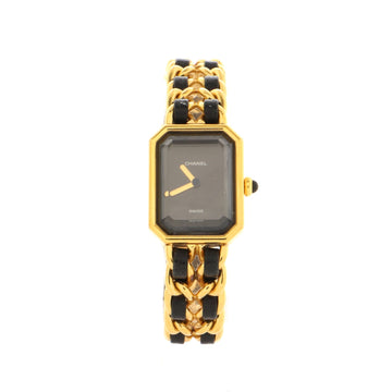 Chanel Premiere Rock Quartz Watch Plated Metal and Leather 20