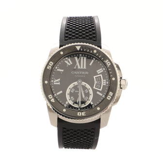 Cartier Calibre de Cartier Automatic Watch Stainless Steel and Rubber 41