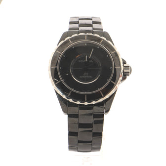 Chanel J12 Intense Black Automatic Watch Ceramic 38