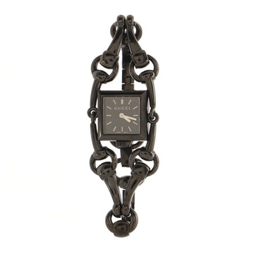 Gucci Signoria Quartz Watch Stainless Steel with Diamond Bezel and Mother of Pearl 28