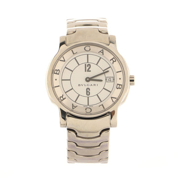 Bvlgari Solotempo Quartz Watch Stainless Steel 35