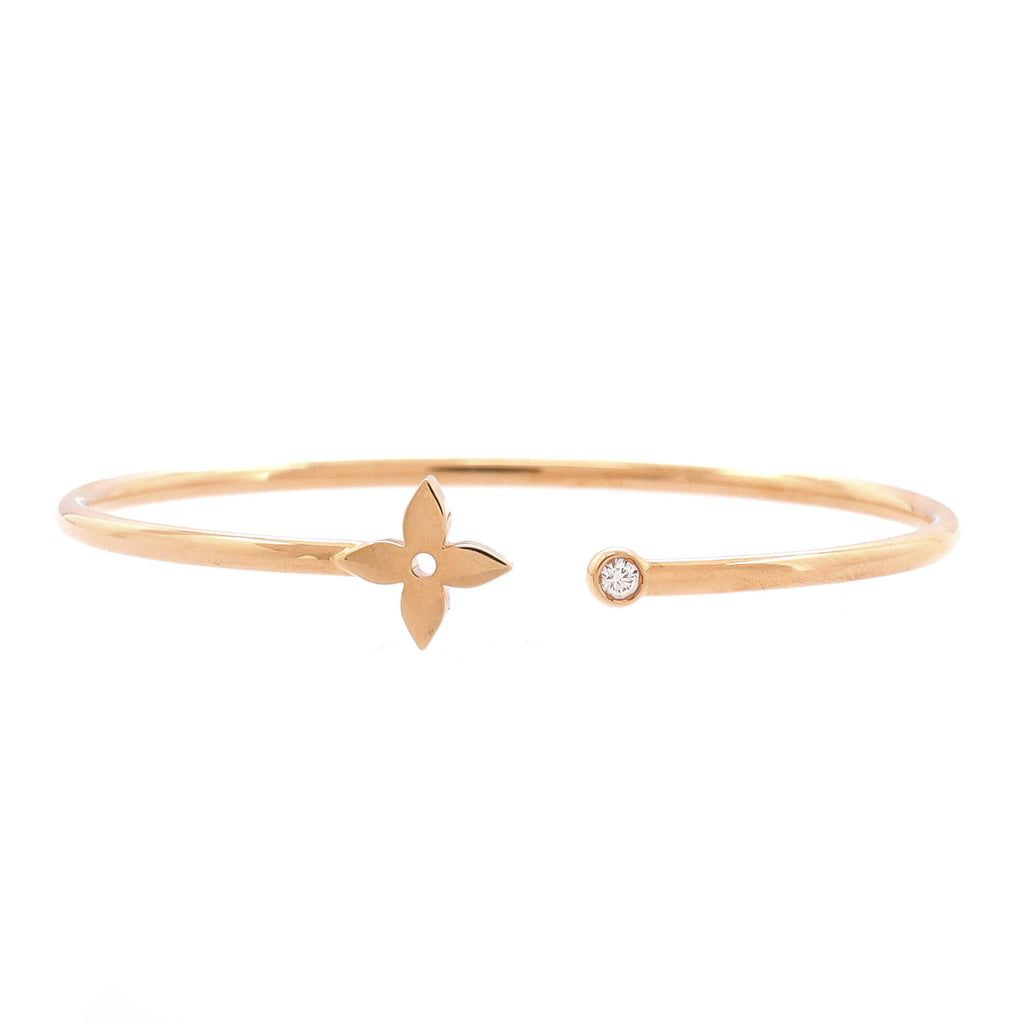 Louis Vuitton Idylle Blossom Twist Cuff Bracelet 18K Rose Gold