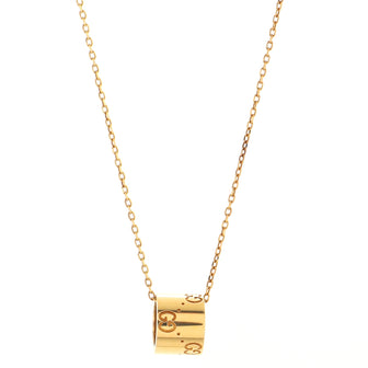 Gucci Icon Twirl Pendant Necklace 18K Yellow Gold