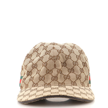 Gucci Web Baseball Cap GG Canvas