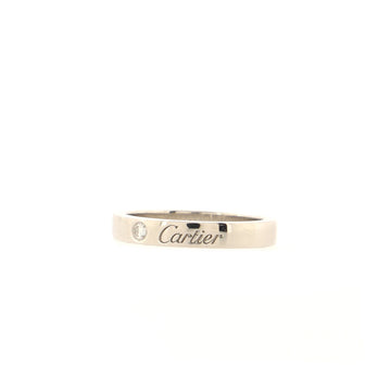 Cartier C de Cartier Wedding Band Ring Platinum with Diamond