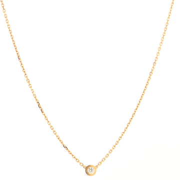 Cartier Diamants Legers Pendant Necklace 18K Rose Gold with Diamond XS