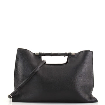 Gucci Bamboo Daily Tote Leather Wide