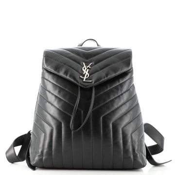 Saint Laurent LouLou Backpack Matelasse Chevron Leather Medium