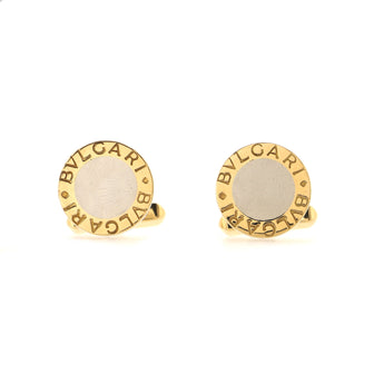 Bvlgari Bvlgari Cufflinks 18K Yellow Gold and Stainless Steel