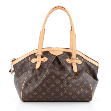 Louis Vuitton Tivoli Handbag Monogram Canvas GM brown