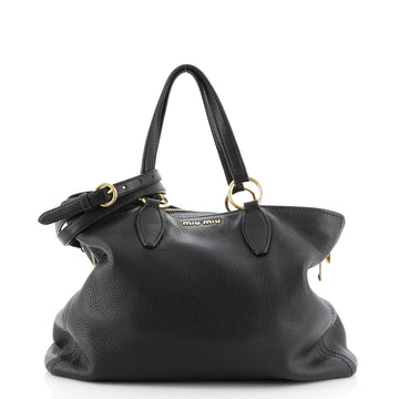 Miu Miu Caribou Convertible Tote Leather Large