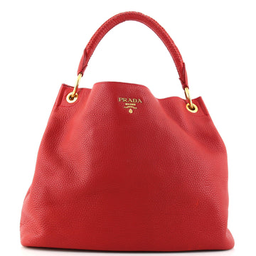 Prada Rolled Hobo Vitello Daino Large