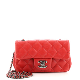 Chanel Classic Single Flap Bag Quilted Lambskin Extra Mini