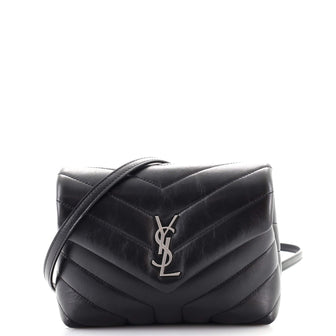 Saint Laurent LouLou Shoulder Bag Matelasse Chevron Leather Toy
