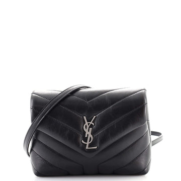 Saint Laurent LouLou Shoulder Bag Matelasse Chevron Leather Toy