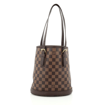 Louis Vuitton Marais Bucket Bag Damier brown