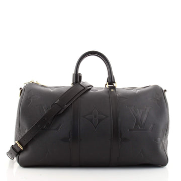Louis Vuitton Keepall Bandouliere Bag Monogram Empreinte Giant 45