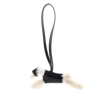 Hermes Budy Bag Charm Shearling and Leather