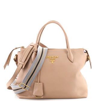 Prada Dual Strap Zip Tote Vitello Daino Medium