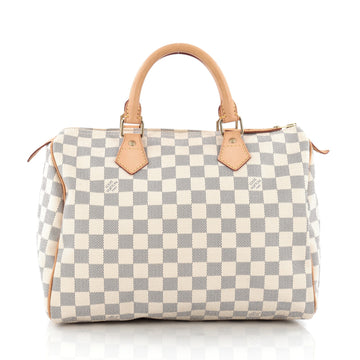 Louis Vuitton Speedy Handbag Damier 30 white