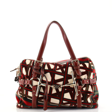 Gucci 85th Anniversary Boston Bag Printed Velvet