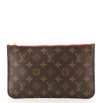 Louis Vuitton Neverfull Pochette Monogram Canvas Large