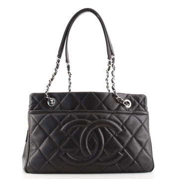 Chanel Timeless CC Shopping Tote Quilted Caviar Medium