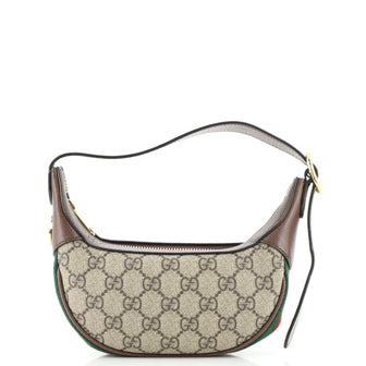 Gucci Ophidia Zip Hobo GG Coated Canvas Mini